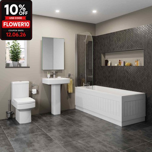 Bathroom suite toilet basin - toilet,