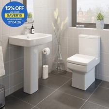 Close Coupled Toilet and Basin