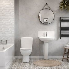 Modern Bathroom Suite Close