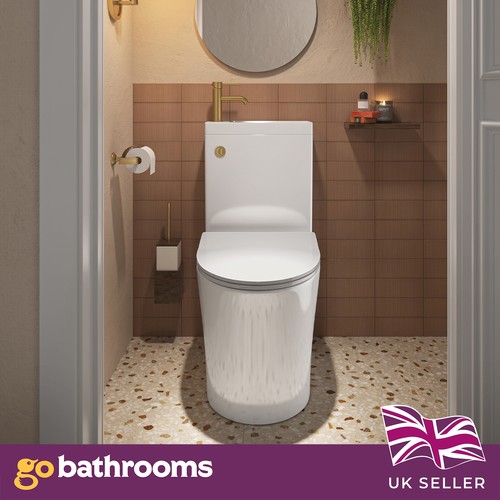 All one toilet sink with - in, &