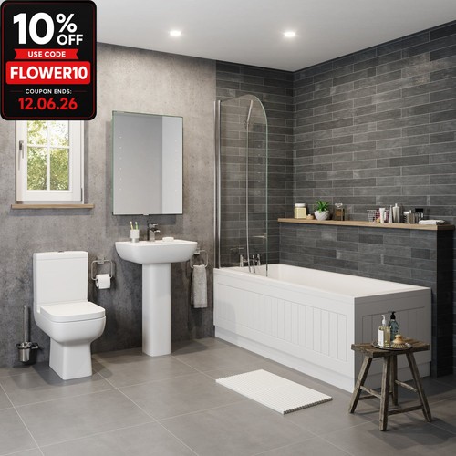 Bathroom suite pedestal basin - pedestal,