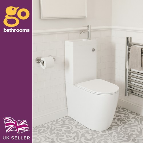 Close coupled toilet - coupled,