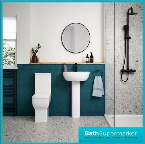 Close coupled toilet and basin - toilet,