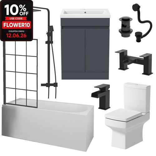 Complete bathroom suite - complete,
