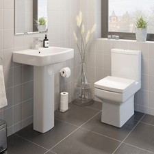 Close Coupled Toilet and Basin